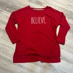 Rae Dunn  Women’s “BELIEVE” Christmas top size M Photo 0
