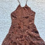 Unique Vintage Vintage Velvet Burnout Silk Dress Sz 6-8 Fur Trim Shawl Y2K Fairy Grunge Runway Photo 10