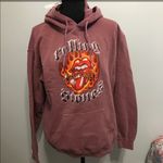 Hot Topic Rolling Stones Faded Red Hoodie NWT Large Photo 1