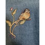 Isaac's Designs Denim Shirt Birds Women's L Embellished Button Photo 5