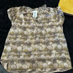 Grade & Gather  light pink and‎ brown shirt Photo 3