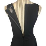 AQUA Black Lace Sleeveless Mesh Upper Dress Women SZ L Photo 3