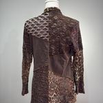 CLEARANCE! Brown Dor Dor Couture Multi Pattern Open Sweater Size M EUC Size M Photo 1