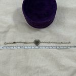 Gucci NWOT  Sterling Silver Black Mother of Pearl Heart Bracelet 17cm/6.7” Photo 6