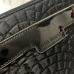 Vera Bradley  Quilted Clutch Black Patent Leather Purse with Silver Tone Accents Photo 5