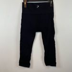 Gymshark Black Energy Seamless Crop Leggings High Waisted Perforated Photo 5