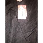 Band of Gypsies  NWT Hallie Black Crossover Long Sleeve Blouse Size M Photo 2