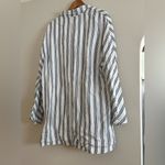 Anthropologie NWT Pilcro Striped Linen Blazer Jacket Size L Oversized Dolman Photo 3