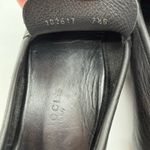 Gucci  Qardaha Womens Driving Loafer Moccasin Supple Leather Black Minimalist 7.5 Photo 2