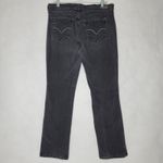Levi's 505 Jeans Womens 14M (34x30.5) Black Straight Leg Stretch Denim Photo 1