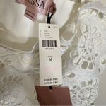 Anthropologie NWT  Raissa White Lace Floral Crop Top Photo 8