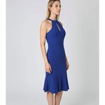 Bebe NWT Navy Crepe Scuba Keyhole Sleeveless Dress Photo 2