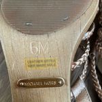 Michael Kors Rose Gold Metallic Pink Braided Strappy 4” Heels 6 Photo 7