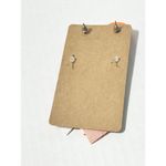 Leopard Vegan Leather Dangle & Orange Rose Stud Earrings Orange & Black 2 Pairs‎ Photo 5