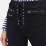 Veronica Beard  Lita 10" Moto Skinny Black Jeans size 26 Photo 1