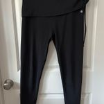 Apana  Black Fold over Waist Yoga Pants Medium Photo 1