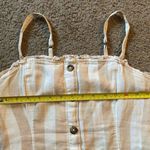 Hollister Two Piece Tank Top and Skirt Set, White and Gold Stripe, Size M Photo 9