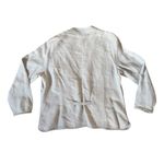 Poetry Linen Blazer Jacket Light Gray Open Front Womens Size 14 Minimalist Photo 3