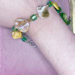 Handmade 474. Green and Yellow Shell Bracelet Photo 2