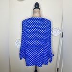 Lilly Pulitzer NTM:  Royal Blueish Purple Langston Blouse with Polka Dots Sz XL Photo 10