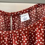 Old Navy  LARGE NWT ROMPER SLEEVELESS RAYON POKA DOT RUST FLIRTY EASY WEAR LIGHT Photo 1