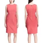 Calvin Klein  Sleeveless Side Lace Up Sheath Dress Watermelon Pink Corset Knee 2 Photo 3