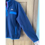 Vineyard Vines  Women’s Harbor Fleece 1/4 Snap Sweater Nautical Navy size Large Photo 2