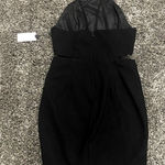 ASTR  Halter Neck Cutout Bodycon Dress in Black, Size L​​​​​​ Photo 0