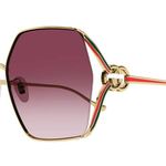 Gucci NEW  Women's GG1322S 64mm Square Sunglasses, New w/o Tag $710 Photo 2