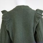 Madewell  Hollydene Ruffle-Shoulder Pullover Sweater, women's‎ size M Photo 7