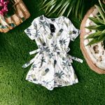 Very J Pineapple Season Romper with Side Detail, White Size M New w/Tag Photo 7