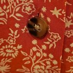 Madewell 💕💕 Button Front Midi Dress ~ Piazza Floral Print Orange White ~ Small Photo 10