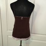RETRO Y2K BROWN MESH PINK LACE CAMI Size undefined Photo 7