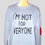 Super cute gray sweatshirt with fun sayings on front! New Size XL Photo 3