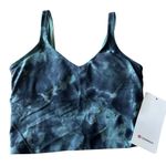 Lululemon  6 Align Tank Top Diamond Dye Tidewater Teal Graphite Grey Padded NWT‎ Photo 1