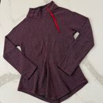 prAna Mattea Funnel Neck Chevron Wool Blend Sweater Women’s Medium Plum Purple Photo 1