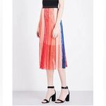 Maje  Jupiter Panelled Lace Skirt In Multicolor Size Small (1) Photo 1