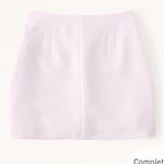 Abercrombie & Fitch Light pastel pink tailored mini skirt Photo 1