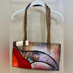 Anuschka Leather Hand Painted shoulder bag. NWT Photo 0