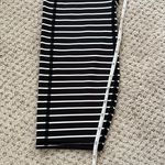 Athleta Black White Stripe Contender 7/8 Tight Powerlift Leggings Photo 13