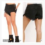 One Teaspoon One x  Brandos Side Tie Washed Black Jean Shorts Photo 1