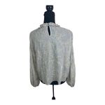 ZARA #112  Basic Cropped Ruffle Front Blouse Photo 1