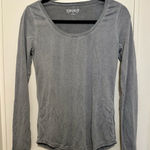 Mudd Light Gray Basic Long sleeve Round Neck Shirt juniors size MEDIUM Photo 0