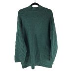 Knox Rose Womens Green Cable Knit Sweater Mock Neck Relaxed Fit 2X Photo 2
