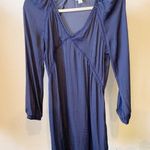 Hinge  Navy Lace Detail Mini Dress Photo 3