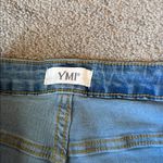 Ymi  Blue Distressed Frayed Hem Flare Jeans SIZE 5/27 Photo 2