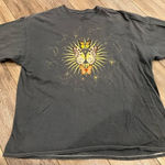 PacSun Butterfly Blue Grey Short Sleeve Top Photo 0