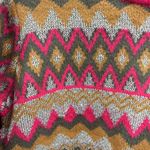 Andrew Marc Marc New York Fair Isle Sweater S Pink Silver Photo 1