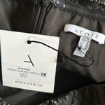 Atoir Black Faux Leather Raining Diamonds Jumpsuit Romper Size 6 Photo 5