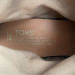 Toms Leila Aztec Print Gray Suede Heel Ankle Booties Sz 8 Photo 5